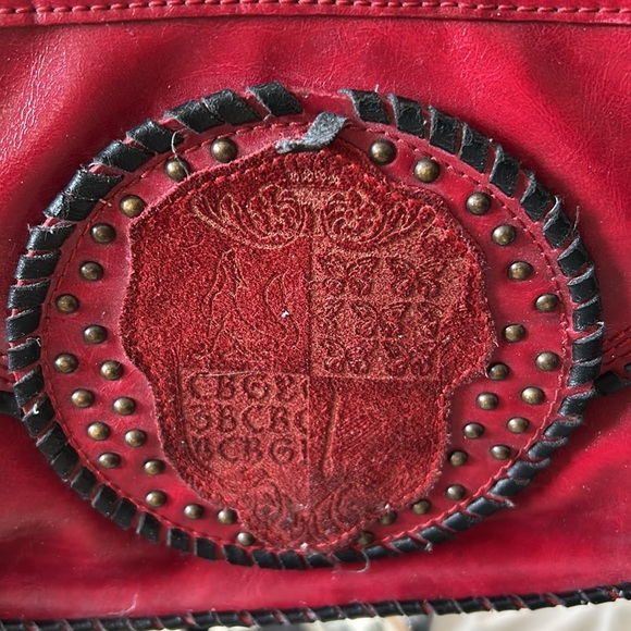 BCBG *COLLECTORS*handbag in RED with Black trim. - Picture 2 of 15